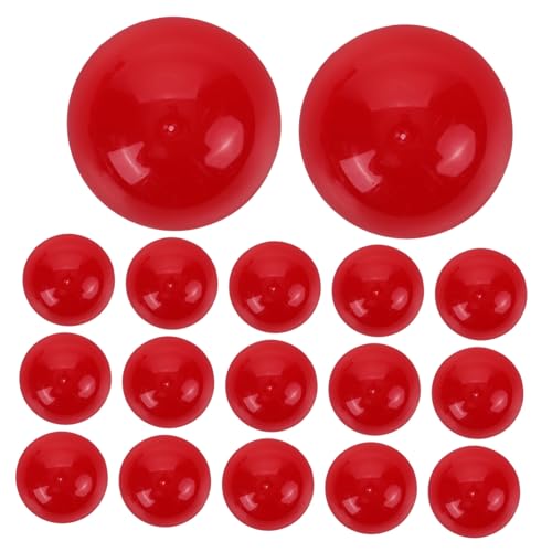 LIFKOME 25 Stück Bälle Aus Kunststoff Hohlkugel Tischaktivitätsbälle Pongbälle Für Spielparty-Dekoration 40 Mm Durchmesser Rot von LIFKOME