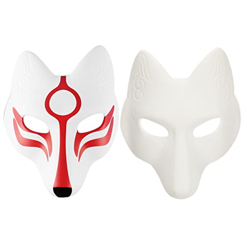 LIFKOME 2St Fuchs Maske Halloween-Kostüme für Kinder Halloweenkostüm leere Maskerademaske halloween schminke halloween make up Masken Maske für Erwachsene japanische Fuchsmaske Eva von LIFKOME