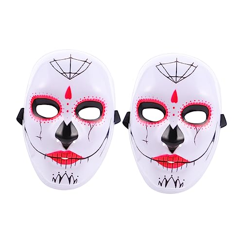 LIFKOME 2St Maske Dämonengesichtsabdeckung Halloween-Requisiten halloween mask hallowen masks scary mask kinder mask mask horror mask realistic mask Umweltschutz-PVC Weiß von LIFKOME