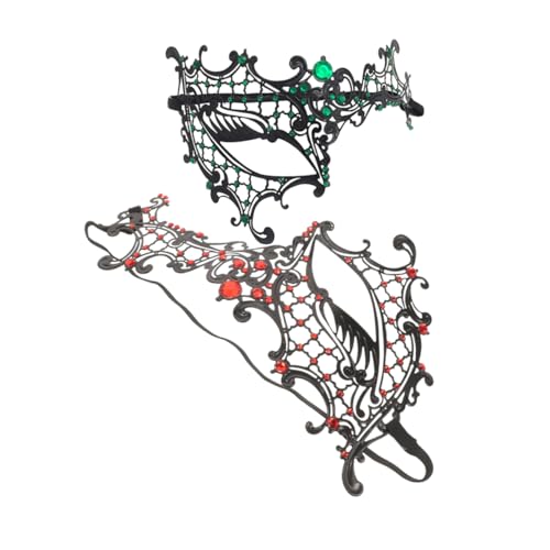LIFKOME 2st Einäugige Eisenmaske Party-maske Kostüm Maske Frauen-maskerade-maske Karnevalsmasken Cosplay Augenmaske Cosplay-maske Musikalische Karnevalsmaske Vintage-masken Metall von LIFKOME