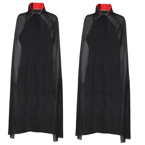 LIFKOME 2st Vampir-umhang Party-Cosplay-umhang Halloween-umhang Cosplay-Party-kostüm Party-Cosplay-Mantel Halloween-Cosplay-Requisiten Halloween-Party-kostüm Vampire Umhang Stoff von LIFKOME