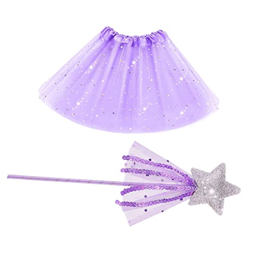 LIFKOME 3 Sätze prinzessin anzug Glitzer Zauberstäbe Kleinkind-Mädchenkleid princess dresses for Feenkleid Kinderkleidung Anziehkleidung für kleine Mädchen Cosplay-Kleid für Mädchen von LIFKOME