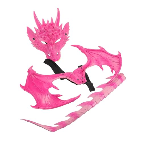 LIFKOME 3 Stück Teiliges Halloween Drachen Kostüm Set für Robusten Flügeln und Maske Kreatives Rollenspiel Zubehör für Kostümpartys und Fantasievolles Verkleiden LIFKOME 3 Stück Teiliges Halloween Drachen Kostüm Set für Robusten Flügeln und Maske Kreatives Rollenspiel Zubehör für Kostümpartys und Fantasievolles Verkleiden von LIFKOME