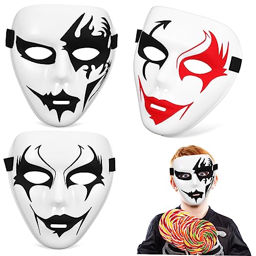 LIFKOME 3st Pvc-maske Hip-hop-maske Halloween-säuberungsmaske Halloween Schreckliche Maske Halloween-geistermaske Gesichtsmaske Selber Machen Halloween-cosplay-kostüm Hochzeitsparty-maske von LIFKOME