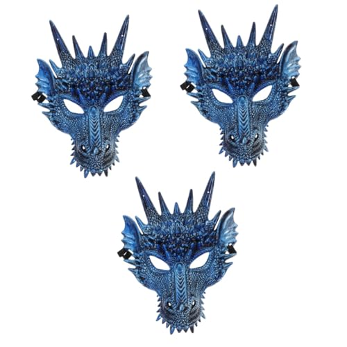 LIFKOME 3st Tierische Drachenmaske Tierkopfmaske Maskerade Drachenmaske Halloween-cosplay-schädel Tierische Maske Drachen-geburtstagsparty-dekorationen Vollgesichtsmaske Bärenmaske Plastik von LIFKOME