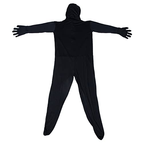 LIFKOME 3st Unsichtbarer Mann Cos Halloween-outfit Halloween-cosplay-outfit Partei Unsichtbarer Umhang Halloweenkostüm Dehnbare Overalls Für Frauen Kapuzenumhang Cosplay Polyester Black von LIFKOME