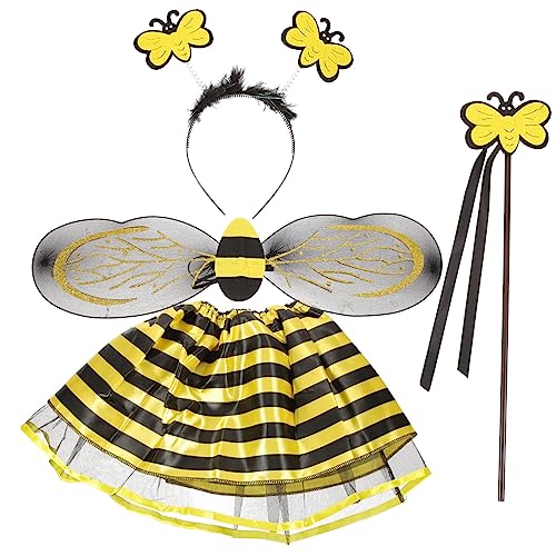 LIFKOME 4 Sets Bienen Requisitenflügel Bienenkostüm Bienen Cosplay Flügel Requisiten Bienen Performance Requisiten Bienen Foto Requisite Cosplay Bienenflügel Dress Up Bienen von LIFKOME