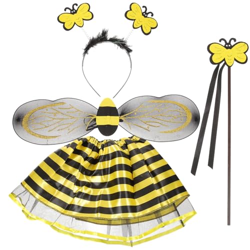 LIFKOME 5 Sets Dress Up Bee Prop Halloween Cosplay Biene Kostüm Zubehör Biene Foto Requisite Biene Bühne Performance Requisiten Biene Performance Requisiten Honigbiene Kostüme von LIFKOME