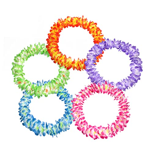 LIFKOME 5 Stück Party Brillen Hawaii Girlande Hawaii Halskette Ananas Brillen Lustige Brillen Hawaii Kopfschmuck Hawaii Halsketten Hawaii Armband Hawaii Halskette Orange von LIFKOME