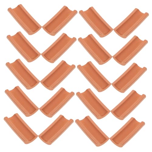 LIFKOME 50 Stück Miniatur Modell Dachfliesen Selbstklebend Rote Fliesen für DIY Puppenhaus Garten Landschaftsbau Realistische Kleine Dachfliesen zur Dekoration und Modellbau LIFKOME 50 Stück Miniatur Modell Dachfliesen Selbstklebend Rote Fliesen für DIY Puppenhaus Garten Landschaftsbau Realistische Kleine Dachfliesen zur Dekoration und Modellbau von LIFKOME