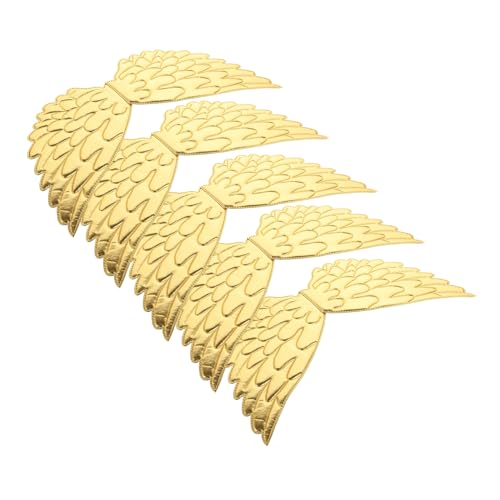 LIFKOME 5St halloween costume halloween kleidung festival kleidung angelstul die wings Flügel-Kostüm-Requisiten Engelsflügel für Cosplay Kostüm Stützflügel Cosplay-Flügel Polyester Golden von LIFKOME