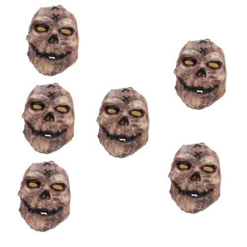 LIFKOME 6 Stk Vogels Cheuche Maske Vogelscheuche Rollenspielkostüm Maskerade-party-maske Halloween-partydekorationen Abschlussball-dekor Gruselige Gesichtsbedeckung Party-auftritt Emulsion von LIFKOME