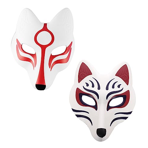 LIFKOME 8 Stk Fuchs Maske Karnevalsmaske Cosplay-Party-Maske ball ball masken Maskerade Cosplay-Maske Fuchsmaske halloween masken halloweenmaske Plastikmaske im Tierdesign Halloween-Masken von LIFKOME