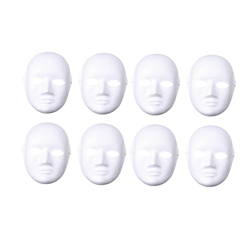 LIFKOME DIY Leere Pulp Maske Für Cosplay Karneval Und Mottopartys Unisex Gesichtsmaske Für Und Erwachsene Ideal Zum Bemalen Und Gestalten von LIFKOME