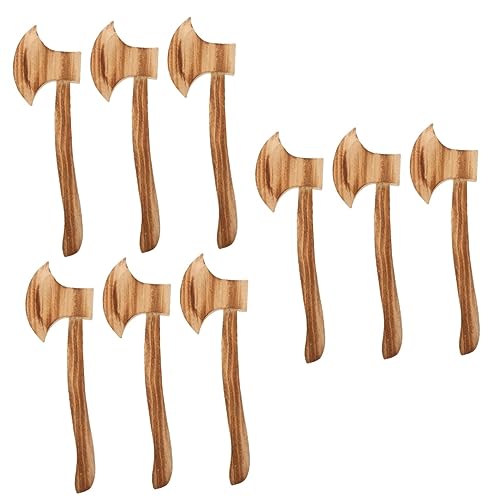 LIFKOME 9 STK Bergaxt gefälschtes Beil gefälschte -Partyzubehör gefälschtes Messer Kostüm Beil Halloween Kinder Halloween mitgebsel Kinder Spielzeug tot Retro-Halloween- Holz von LIFKOME