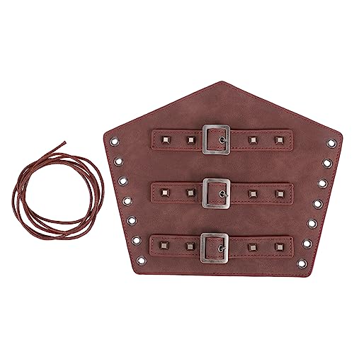 LIFKOME Armschutz Punk Fingerlose Handschuhe Herren Armschienen Fahrradjacke Armbänder Character handgelenkschutz armlehnen armauflage handlauf Reitarmschützer Armband aus Kunstleder Brown von LIFKOME