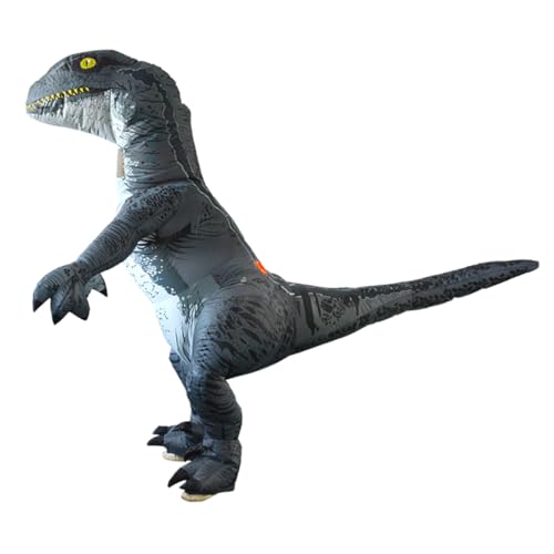 LIFKOME Aufblasbarer Velociraptor-anzug Halloween-kostüm Kreatives Aufblasbares Kostüm, Die Kostüm Aufführen Halloween-outfits Halloweenkostüm Aufblasbare Anzüge Grey von LIFKOME