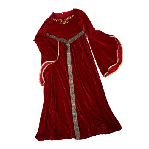 LIFKOME Ballkleid für süßes Kostüm Halloween-Cosplay-Kleid Performance-Kostüm für mittelalterliches Kleid Cosplay-Outfit Kostüm für Mädchen Bühnenbedarf Mädchenkostüme Satin von LIFKOME