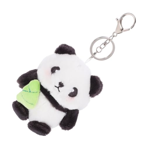 LIFKOME Cartoon Plüsch Panda Puppe Cartoon Tasche Ornamente Desktop Puppe Plüsch Puppe Schlüsselanhänger von LIFKOME