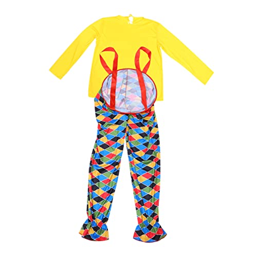 LIFKOME Clown-Anzug Clownkostüme für Erwachsene Halloween-Party-Kostüm Zirkuskostüm halloween costume halloween kleidung Performance-Bekleidung Performance-Kostüm Chemiefasermischung von LIFKOME