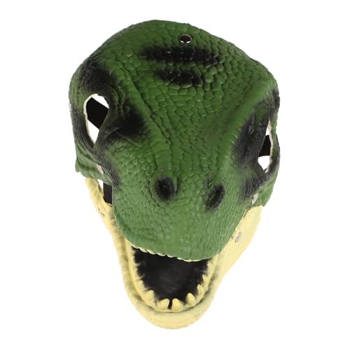 LIFKOME Dinosaurier Kopfbedeckung Halloween Kostüme Halloween Maske Halloween Dinosaurier Maske Tierkopfmaske Tiermaske Mit Beweglichem Kiefer Halloween Cosplay Maske von LIFKOME