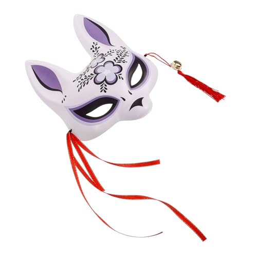 LIFKOME Fuchs-Dämonenmaske Cosplay-Fuchsmaske Fuchs-Cosplay-Maske Cosplay-Tiermaske Fuchs für Maskeradeparty halloween maske halloween-maske opmasken kreative Maske Halbgesichtsmaske PVC von LIFKOME