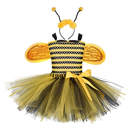 LIFKOME Gazerock für Mädchen Mädchenrock mädchen stirnbänder Kleidung Bienenkostüm kinder Säuglingskleidung Bienenkleid Röcke für Mädchen Partyrock für Mädchen Tüllrock für Mädchen von LIFKOME