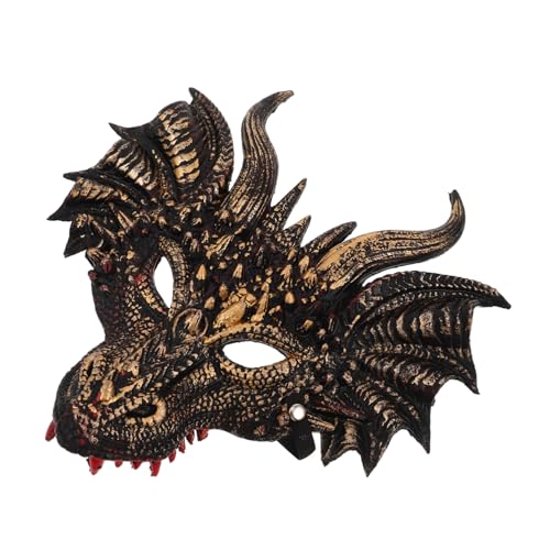 LIFKOME Halloween Drachen Cosplay Maske Vollgesicht Tiermaske aus Leichtem PU Material mit Detaillierter Verarbeitung Wiederverwendbar für Halloween Karneval und Kostümparty für Erwachsene LIFKOME Halloween Drachen Cosplay Maske Vollgesicht Tiermaske aus Leichtem PU Material mit Detaillierter Verarbeitung Wiederverwendbar für Halloween Karneval und Kostümparty für Erwachsene von LIFKOME