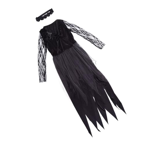 LIFKOME Halloween-Kleider friedhof braut kostüm Partykostüm Halloween- Halloween-Brautkleid halloween costume halloween kleidung Partykleidung Kleidung zum Thema Halloween Elasthan von LIFKOME