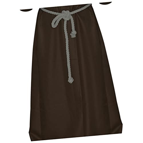 LIFKOME Halloween Mittelalter önch Kostü Classic Friar Wizard Cosplay Set Größe XL Kaffee Ideal Für Fasching Karneval Und Halloween Mit Authentischem Design Und Hochwertigem von LIFKOME