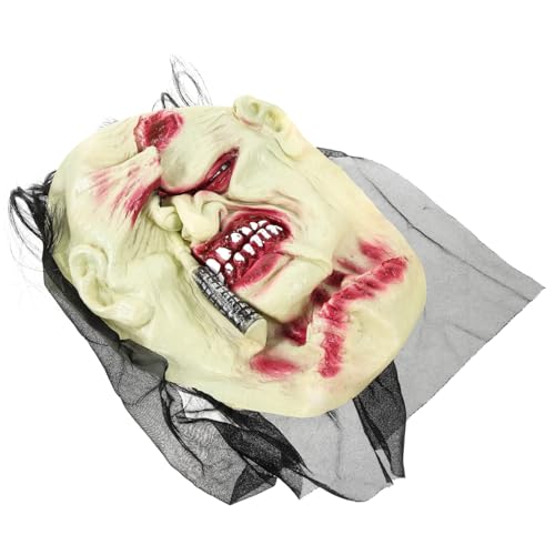 LIFKOME Halloween-Zombie-Gesicht böse Maske Horror-Maske halloween masken halloweenmaske opmasken Halloweenkostüm Outfit Halloween-Masken für Erwachsene Gruselige Halloween-Maske Emulsion von LIFKOME