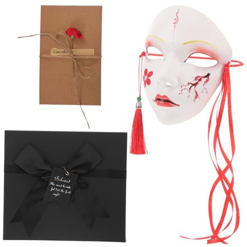 LIFKOME Hanfu-maske Streichmasken-dekor Halloween-maskenstütze Frauenmaske Maskendekor Aus Kunststoff Halloween-streichmaske Festival-streich-tool Cosplay-masken Lustige Maske Plastik von LIFKOME