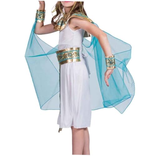 LIFKOME Kinderbedarf Ägypten-Königin-Kostüm für Mädchen Königin Kostüm für Kinder prinzessin kleidung Abschlussballkleid für Kinder Prinzessin verkleiden Cosplay-Zubehör Rollenspielzubehör von LIFKOME