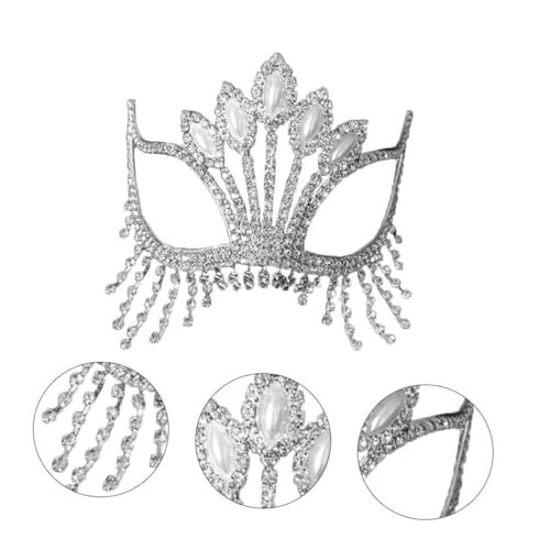 LIFKOME Krone Maske Mit Strass Elegante Damen Maskerade Maske Für Karneval Und Partys Glänzende Alloy Maske Für Kreative Anlässe von LIFKOME