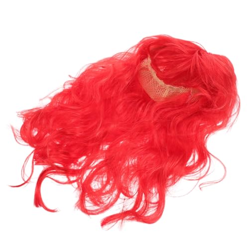 LIFKOME Lange Lockige Perücke Für Damen Rote Cosplay Haarverlängerung Für Halloween Weihnachtsfeiern Und Kostümpartys Ideal Für Eltern Kind Verkleidungen Und Besondere Anlässe von LIFKOME