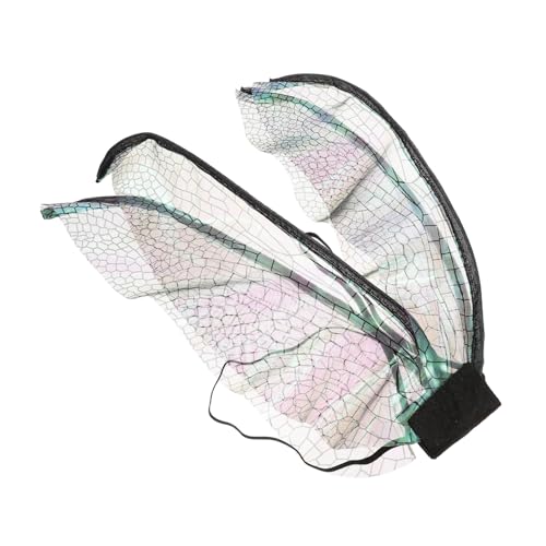 LIFKOME Libellenflügel drachenflügel Flügel der Drachenfliege Requisiten für Festivalpartys Libellenkostüm Waldfeenkostüm Requisiten für Partyatmosphäre Maskerade-Party-Flügel Organza von LIFKOME