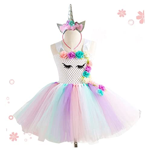 LIFKOME Mesh-Rock-Horn-Stirnband halloween kleider halloween dress partykleider geburtstagskleid Tutu-Kleider für Mädchen Tier-Tutu-Kleid Geburtstagsoutfits für Mädchen Partykostüm von LIFKOME