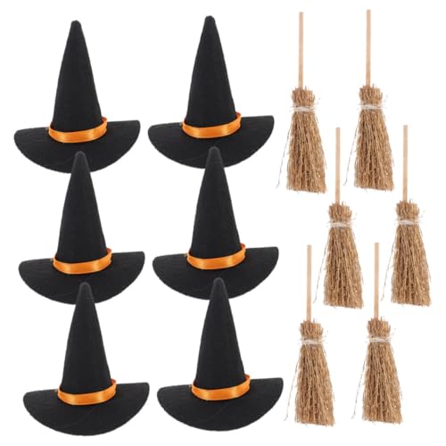 LIFKOME Mini Hexenhut und Besen Halloween Dekorationen für DIY Basteln Langlebig und Wiederverwendbar Charmante Details für Enge Räume Wie Bücherregale und Schreibtische Teiliges Set LIFKOME Mini Hexenhut und Besen Halloween Dekorationen für DIY Basteln Langlebig und Wiederverwendbar Charmante Details für Enge Räume Wie Bücherregale und Schreibtische Teiliges Set von LIFKOME