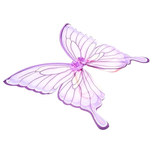 LIFKOME Ostern verkleiden Cosplay Feenflügel Flügel für Mädchen Fee Cosplay Flügel Feenflügel-Cosplay wings costume buterfly erwachsene Schmetterlingsflügel Kostüm Flügel Polyester Violet von LIFKOME