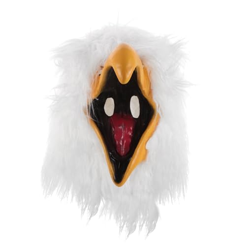 LIFKOME Realistische Adlerkopfmaske Tiervogelmaske Plüschadler Vollkopfmasken Halloween Adlerkostüm Für Karneval Cosplay Party Requisite Für Erwachsene Und Jugendliche von LIFKOME