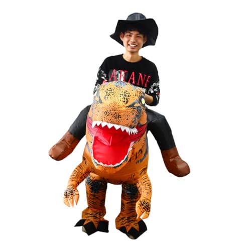 LIFKOME Reiten Tyrannosaurus Erwachsene Aufblasbare Kleidung Cosplay Body Aufblasbare Kostüme Party Aufblasbare Kleidung Erwachsene Kostüme Aufblasbare Cosplay Kleidung Lustige Kostüm von LIFKOME