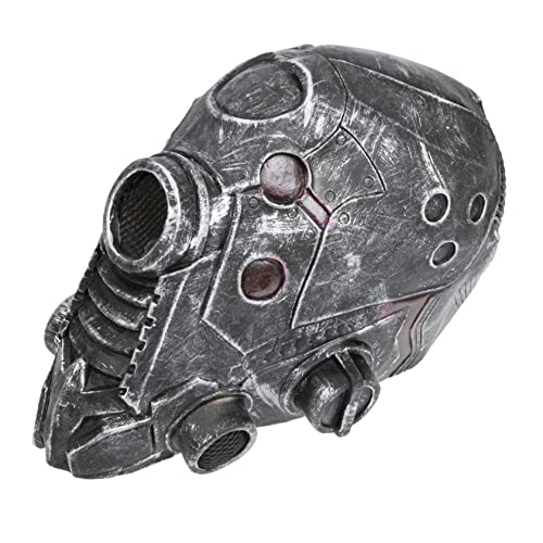 LIFKOME Halloween Steampunk Roboter Kopfbedeckung für Cosplay Party Karneval Maskerade Scary Schädel Gesicht Prop von LIFKOME