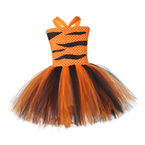 LIFKOME Röcke für Mädchen halloween costume halloween kleidung kinderkostüme Tiger verkleiden sich Cosplay Tigerkostüm für Tutu-Rock für Mädchen Partyrock für Mädchen Orange von LIFKOME