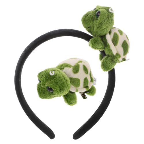 Schildkröten-Stirnband Halloween-Schildkröten-Kostüm Schildkröten-Haarband Mit Haarspangen Tier-Cosplay-Kopfbedeckung Für Halloween-Party Gastgeschenke von LIFKOME