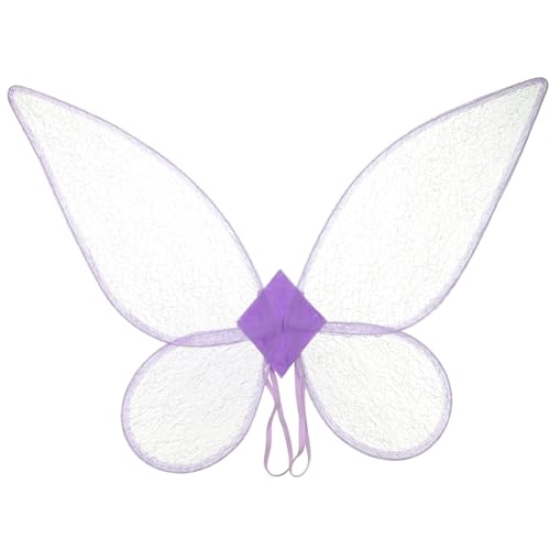 LIFKOME Schmetterlingsflügel butterfly wings Libelle geflügelt feenflügel erwachsene frauen Feenflügel für Frauen Feenflügel für Feenflügel Requisiten Feenpartyzubehör Garn Violett von LIFKOME