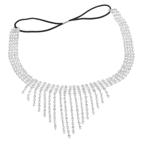 LIFKOME Strass-Augenkette Individuelles Aussehen Silberfarbenes Accessoire Ketten Schmuck Masquerade-Masken für Frauen Strassmasken für Frauenmaskerade Strasssteine von LIFKOME