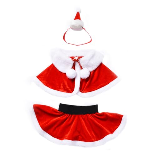 LIFKOME Weihnachtlicher Rock Für Cosplay Roter Weihnachtsrock Aus Hochwertigem Stoff Für Festliche Anlässe Ideal Für Weihnachten Partys Und Kostüme Größe / von LIFKOME