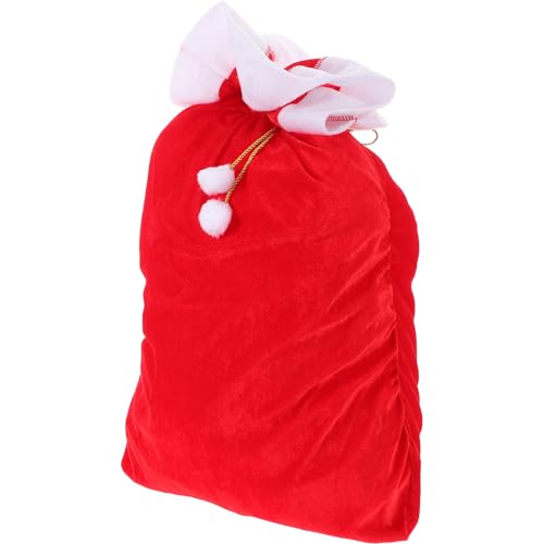 LIFKOME Weihnachtsmann-Sack Weihnachtsmann-Säckchen Mit Kordelzug 28 7 6 X 40 6 Cm Süßigkeitenbeutel Verpackungsbeutel Für Weihnachten Feiertage Festliche Saisonale Dekoration von LIFKOME