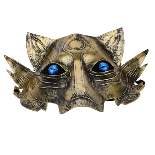 LIFKOME Werwolf-Maske Cosplay-Maske Maskenball-Maske Masken für Halloween Partys Halloweenmaske Stufenmaske Wolf Kostümzubehör japanische Maske Cosplay-Party-Maske neuartige Maske PVC von LIFKOME