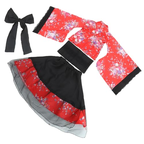 LIFKOME japanisches Dienstmädchenkleid Dienstmädchen-Outfit schwarzer Piratenrock kawaii Schlafanzug für Männer Piratenkostüm Kimono Cosplay Frauenkleidung erröten Pyjama Damen Bademantel von LIFKOME